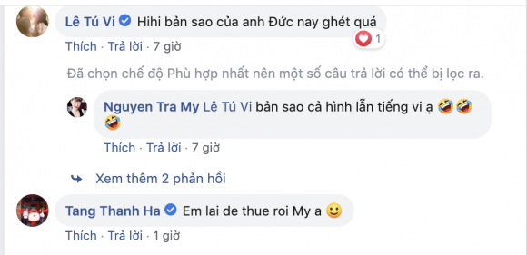 Tăng Thanh Hà, ca sĩ Trà My, sao Việt